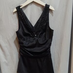 Elegant Black Sleeveless Top Size XS